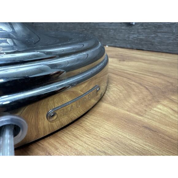 RALPH Lauren Chrome Candlestick Table Lamp 34” with Shade - Picture 4 of 8